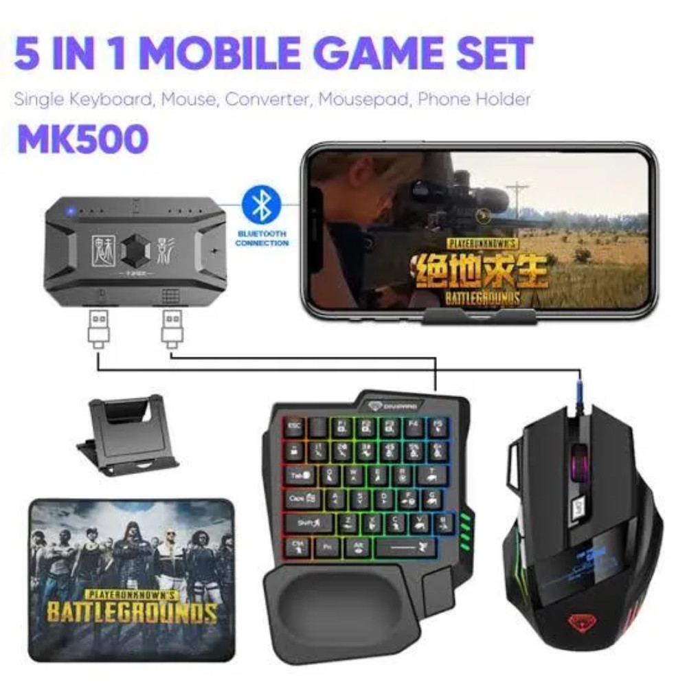 JEDEL CP-05 5 in 1 Mobile Gaming Combo Set