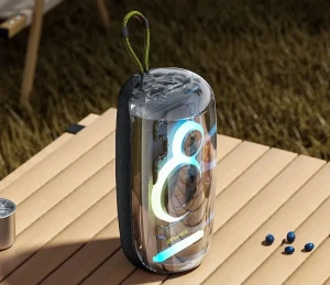 AWEI KA32 Waterproof Bluetooth Speaker Pairing Music Player Subwoofer with Colorful Light